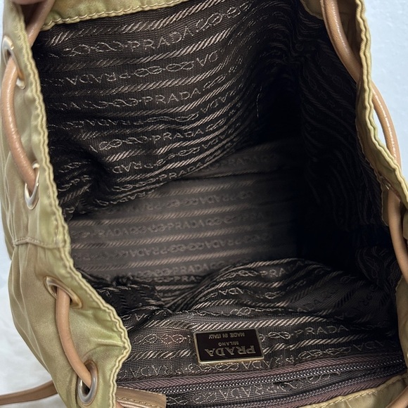 ? Authentic Prada Beige Drawstring Backpack? main image 11